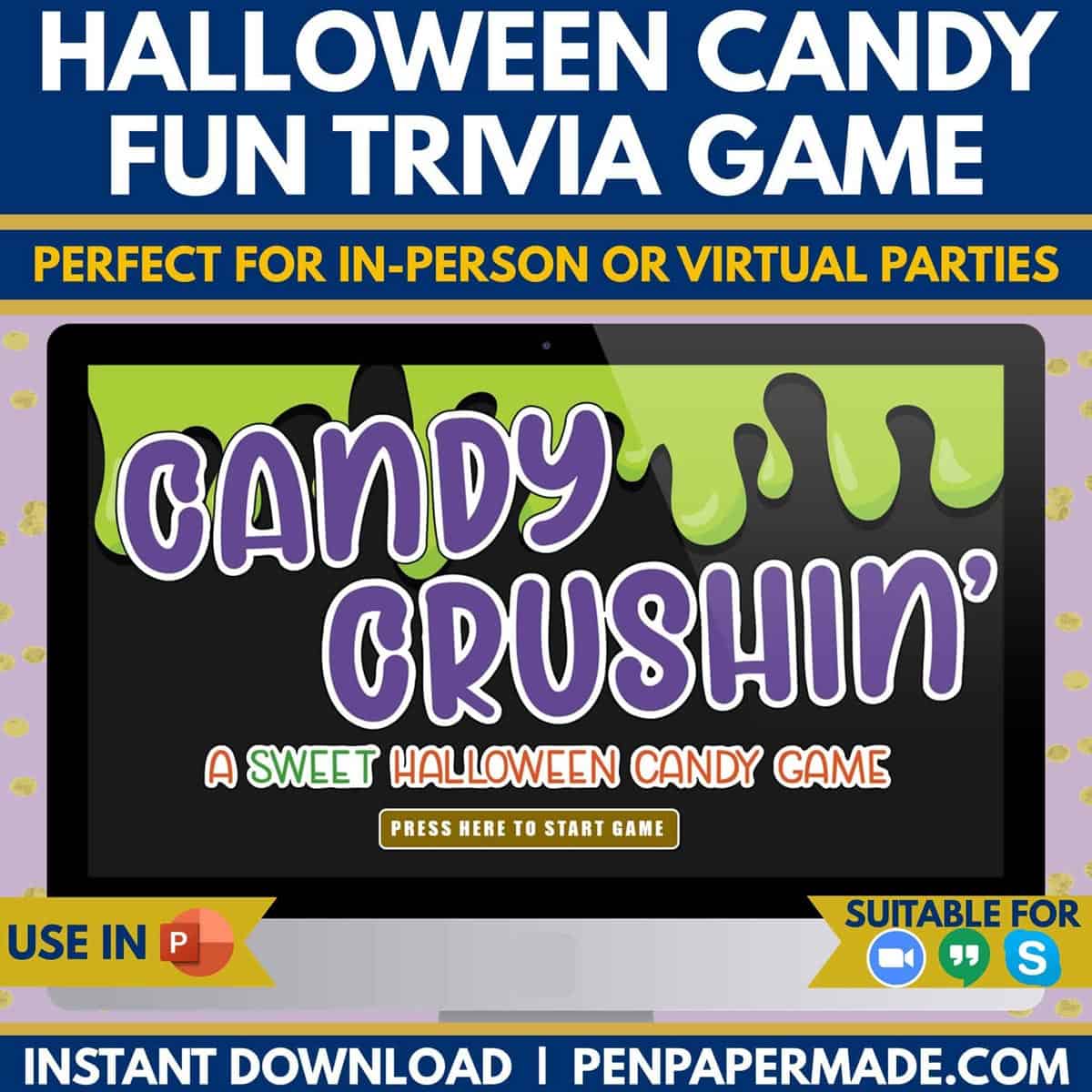 halloween candy trivia powerpoint game.