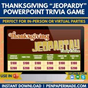 thanksgiving jeopardy powerpoint title and game categories.